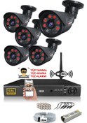 Resim IDS DS-2015HD-SET6-NOHDD-BLACK 6 Kameralı 1080P Full HD 5 MP Sony Lensli Kamera Seti - 2015 