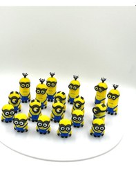Resim 18 Li Minions 3d Baskı Figür Seti Çocuklar Ve Koleksiyoncular Için Minions 