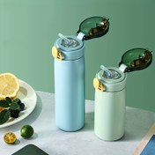 Resim 460ml/320ml İzoleli Bardak, Taşınabilir Su Şişesi, Sızdırmaz Çift Duvarlı Spor Vakumlu Bardak, Vakumlu Paslanmaz Çelik Bardak, Soğuk/ısın içecekleri tutar, Tüm Mevsimler için Uygun 
