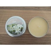 Resim Bozkurt Yuvarlak Teneke Kutuda Kokulu Mum Yasemin 