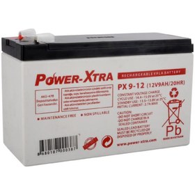 Resim POWER-XTRA 12v 9 Ah Bakımsız Kuru Akü 