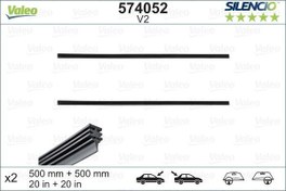 Resim SİLECEK LASTİĞİ Valeo Silencio X2 500 500 mm V2 TEMPRA TIPO 