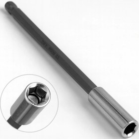 Resim 150 mm 1/4 Manyetik Uçlu Uzatma Aparatı Ucu Matkap Uzun Bits Bit Tutucu Vidalama El Aleti Çubuğu 
