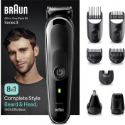 Resim Braun Series 3 MGK3440 Hepsi Bir Arada Şekillendirme Seti, 8’i 1 Arada Erkek Bakım Kiti 