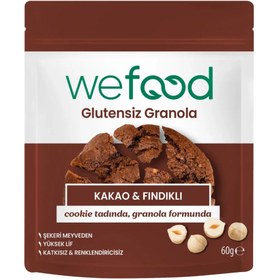 Resim WEFOOD Glutensiz Granola Bites Kakao & Fındıklı 60g 