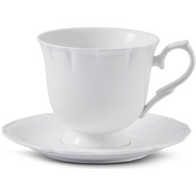 Resim Aryıldız Voyage Çay Fincanı Tabaklı Krem 