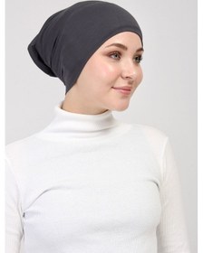 Resim Pratik Tesettür Boru Bone Füme 