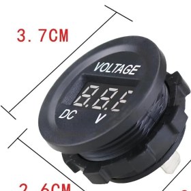 Resim Normadia Mini Dijital Voltmetre, 75V DC-30V Dc, Mavi LED Ekran, Hassas Ölçüm 