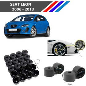 Resim Otozet - Seat Leon Bijon Civata Kapağı Siyah Renk 20 Adetli Set 17mm 1k06011739b9 