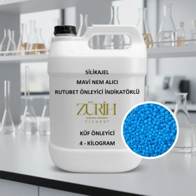Resim Kimya Lab Silikajel Mavi Nem Alıcı 4 Kg - Rutubet Önleyici İndikatörlü - Küf Önleyici 