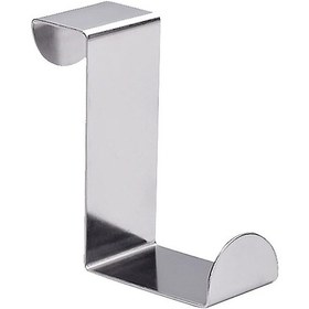 Resim 4 Adet Delme Gerektirmeyen Bulaşık Bezi Tutucu, Paslanmaz Çelikten Küçük Kapı Kancası, Gümüş 