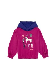 Resim U.s. Polo Assn. Kız Çocuk Fuşya Sweatshirt 50317906-vr023 Fusya 