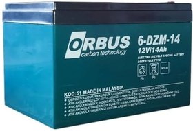 Resim ORBUS 12V 14Amper (12v 14Ah) 4'LÜ PAKET Deep Cycle - Derin Döngülü Elekrikli Bisiklet AKÜ (E-Bike) Aküsü Ebatlar: 150x97x95 