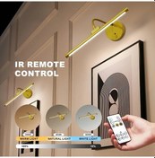 Resim Xuweiwei Golden Usb Kablolu Uzaktan Kumandalı 3 Renk Sıcaklığı Zamanlayıcı Duvar Aydınlatma Altın 