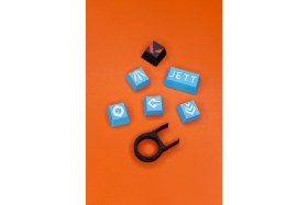 Resim Makerpax Valorant Yoru Keycaps, Q-E-X-C Mekanik Klavye Tuşu 