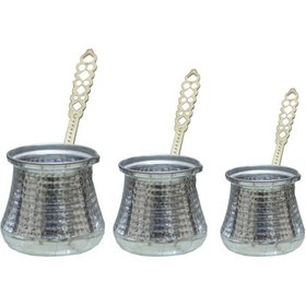 Resim Antepsepeti Alüminyum 3'lü Cezve Seti 