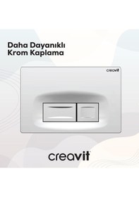 Resim Creavit Ore Parlak Krom Kaplama Kumanda Paneli GP3004.00 Parlak Krom 
