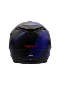 Resim Nexx Y.100 B-SIDE MAT SİYAH-NAVY MAVİ KASK 