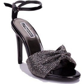 Resim Dagoster Dza07-1240925 Siyah Ayna Taşlı Abiye Topuklu Kadın Ayakkabı 001 