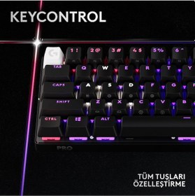 Resim Logitech G Pro x 60 Beyaz Kablosuz Mekanik Oyun Klavyesi Özelleştirilebilir Tuş Formu ile 