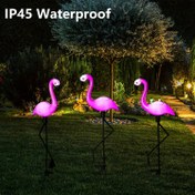 Resim LCHPMY 1 adet/2 adet/4 adet/3 adet/2 set Güneş Enerjili Flamingo LED Kazık Işıkları, Su Geçirmez, Dokunmatik Kontrol, Şarj Edilebilir Nikel Pil, Plastik Hayvan Temalı Açık Dekor Bahçe, Çim, Veranda, Gölet, Arka Bahçe, Cadılar Bayramı için 