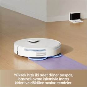 Resim Dreame 7000 Pa Emiş Gücü Gen 2 Robot Süpürge Beyaz 