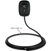 Resim Ranyeek 12v Mini Araba Anahtarı, Metal Malzeme, Anti-korozif, Isı Dayanıklı, 1 Metre Kablolu, Kolay Kurulum 