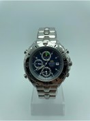 Resim Orient Erkek Quartz Kol Saati | Kronograf & Alarm Fonksiyonlu | Retro Koleksiyon | Lacivert Kadran 