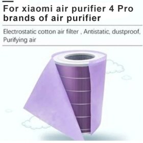 Resim Filterhauz I Xiaomi Mi Air Purifier 4 Pro Için Toz Tutucu Filtre 6 Adet 