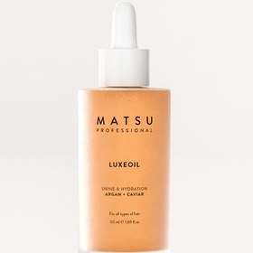 Resim Matsu mat ve cansız saçlar için parlaklık, nem ve yoğun besleme sağlayan luxeoil saç bakım yağı 50 ml 