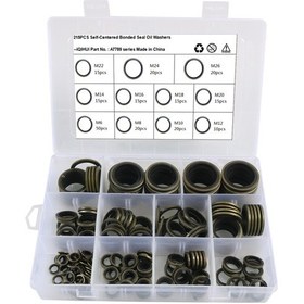 Resim A7789 215 İn 1 11 Boyutları O-tipi Keçe Yağ Yıkayıcı Çeşitleri Kiti 