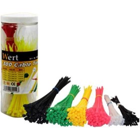 Resim Wert 2430 Kablo Bağı Seti Cırt Kelepçe 300 Parça 