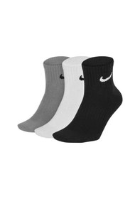 Resim Nike Everyday Cotton Cushioned Erkek Beyaz Siyah Gri 3lü Çorap Siyah - Beyaz - Gri 