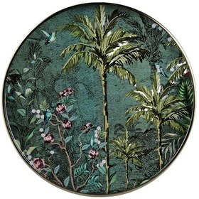 Resim Lucky Art Jungle Dekoratif Tepsi 36cm Lyvu 017 Çok Renkli 