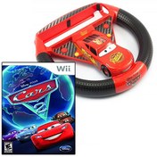 Resim Nintendo Wii Arabalar 2 Oyun Direksiyon Seti Cars 2 Wii Direksiyon Aksesuar POPKONSOL