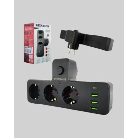 Resim Asiltech Ev ve Ofis Için Akıllı Çoklu Priz 7 Girişli 