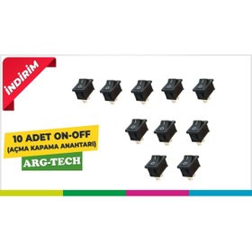 Resim Arduino Anahtar, Buton, Switch, On-off Anahtar 10 Adet 