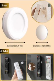Resim Hane Dostu 6 Adet Kendinden Yapışkanlı Duvara Kolay Monte Manyetik Mıknatıslı Telefon Kumanda Kablo Tutucu 