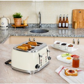 Resim Zilan ZLN1214 | Retro Ekmek Kızartma Makinesi | 6 Kademeli | Buz Çözme | Yeniden Isıtma | 1500W 