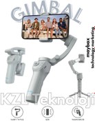 Resim Maybax TOKQI M01 Gimbal Gri Çok Amaçlı Gimbal Özellikli Tripod Selfie Çubuğu 