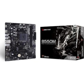 Resim Asrock BIOSTAR B550MTDDR4 SATA3 M2 PCIe NVME HDMI DVI PCIe 16X v3.0 AM4 mATX + AMD Ryzen 5 5500 + AMD Orijinal Fan 