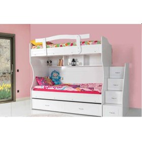 Resim Kdl Beyaz Eylül Yavrulu Ranza 244 x 95 x 170 CM 