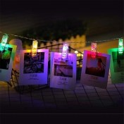 Resim Ozcmax Renkli Işıklı Mandallı Fotoğraf Albümü 10 Lu - Rgb 