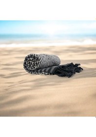 Resim Peştemal Osmanlı Gri Gri 