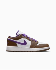 Resim Nike Air Jordan 1 Low Purple Mocha gs Kadın Spor Ayakkabı 553560-215 