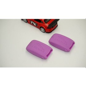 Resim Jaguar Uyumlu XF XK XKR XK8 XJ8 X Type S Type Silikon Anahtar Mor Kılıf 