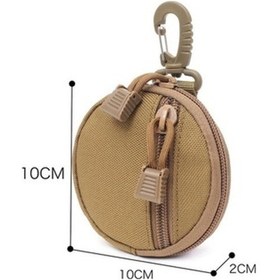 Resim Zcjb Cep Taşınabilir Mini Para Çantası Anahtarlık Bel Çantası Haki Haki 
