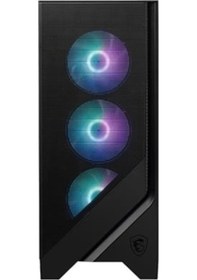 Resim MSI Mag Forge 320R AIRFLOW Temperli Cam 4x120mm ARGB Fan ATX Bilgisayar Kasası 