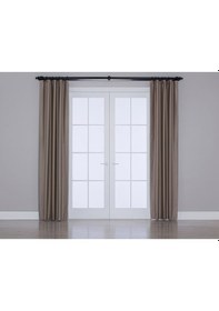 Resim Blackout Fon Perde Koyu Nohut Rengi Karartma Özellikli 100 X 260 Koyu Nohut 