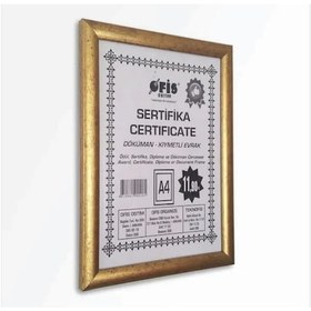 Resim A4 Fotoğraf Belge Resim Çerçevesi Sertifika Pvc Camlı 21x30 